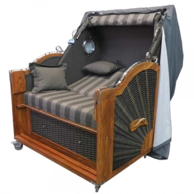 Strandkorb Abdeckhaube Teak Safe